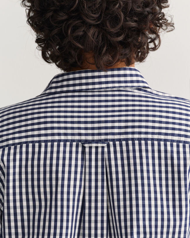 Camisa em popelina gingham regular fit