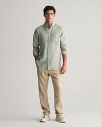 Camisa de linho regular fit