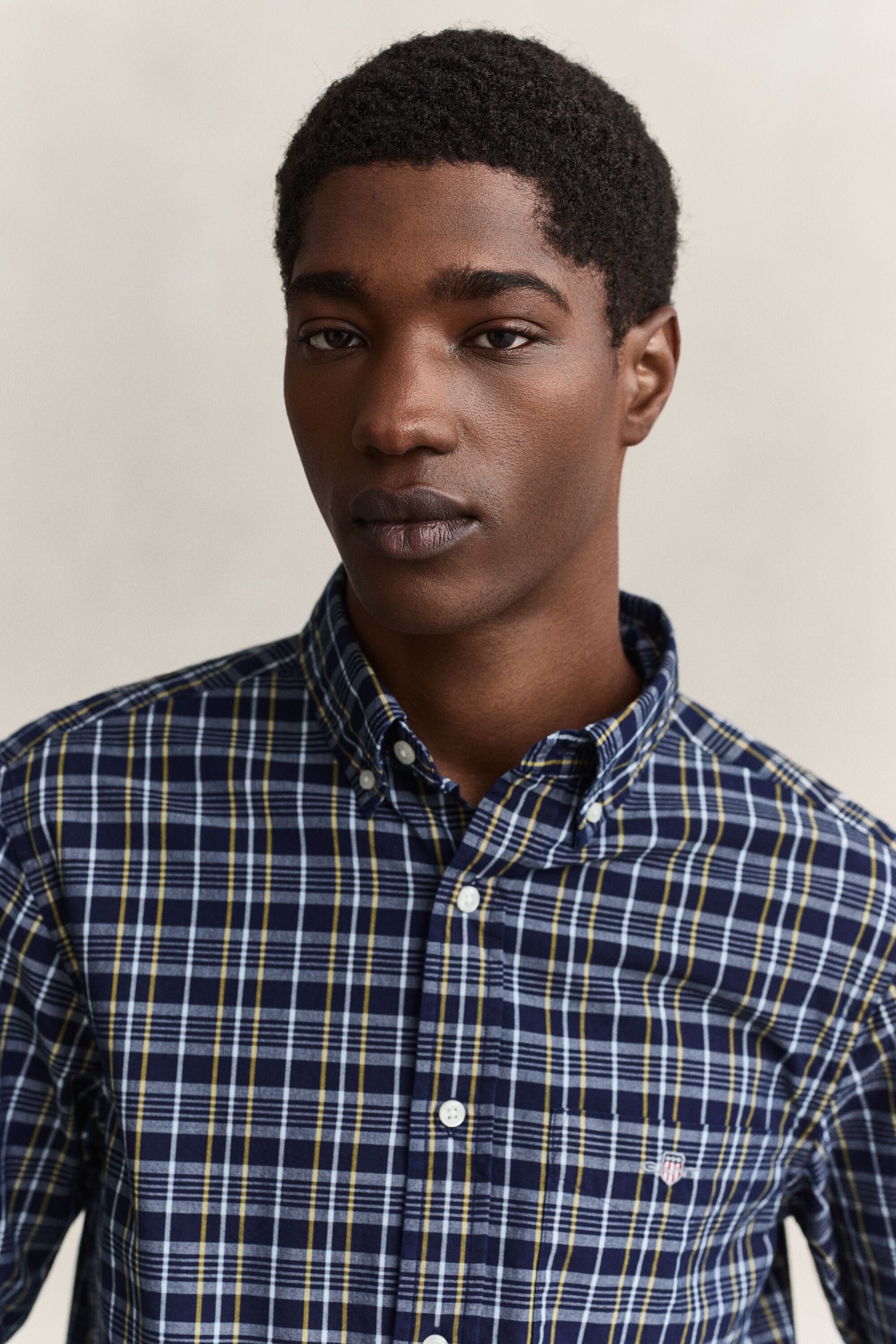 Camisa de popelina com padrão de xadrez Archive