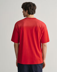 T-shirt com efeito desgastado