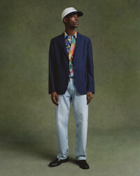 Camisa de seda estampada relaxed fit