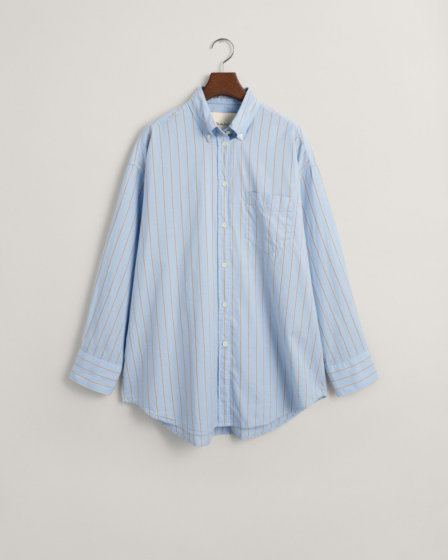 Camisa Oxford Luxury às riscas oversized fit