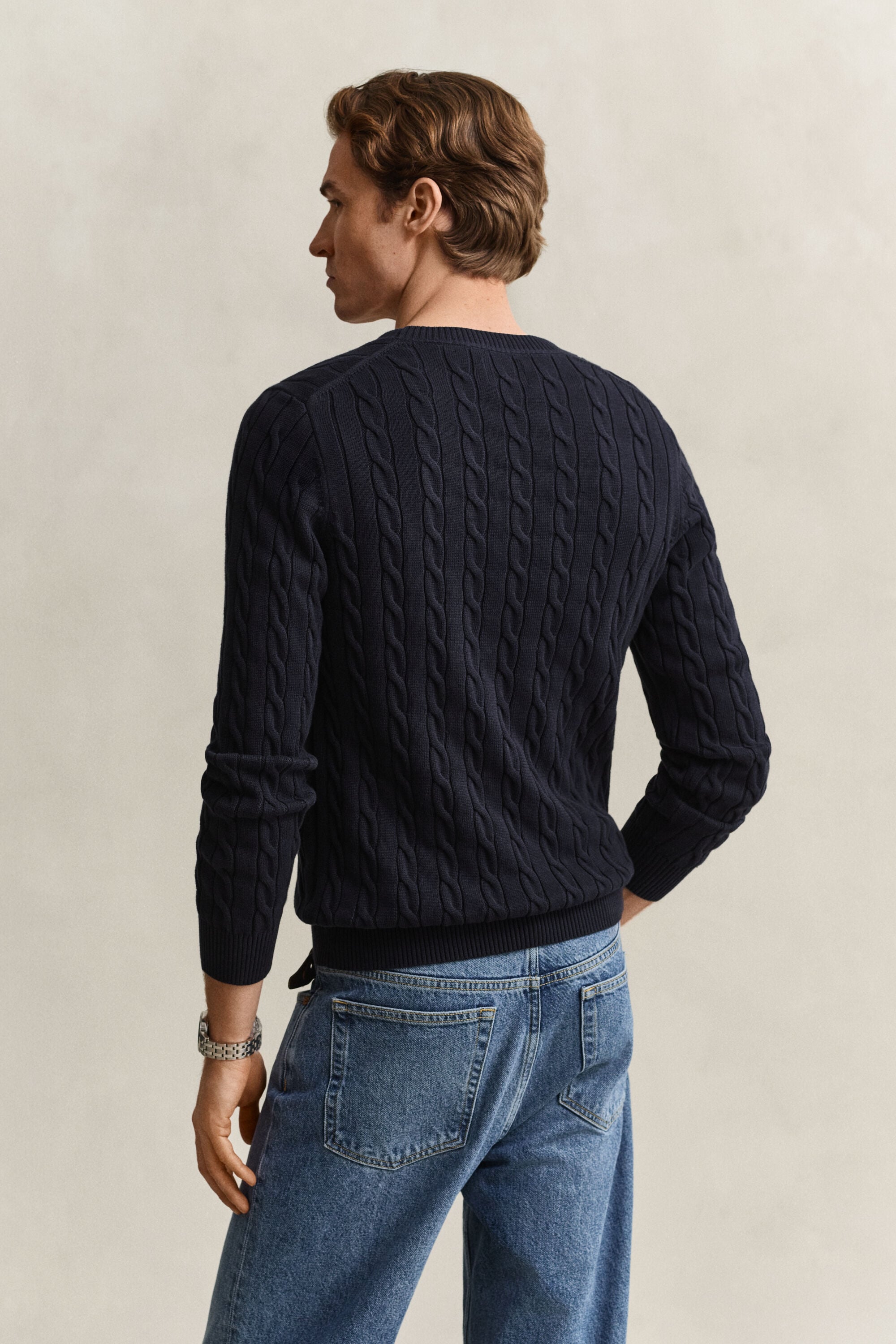 Camisola em malha entrançada Classic
