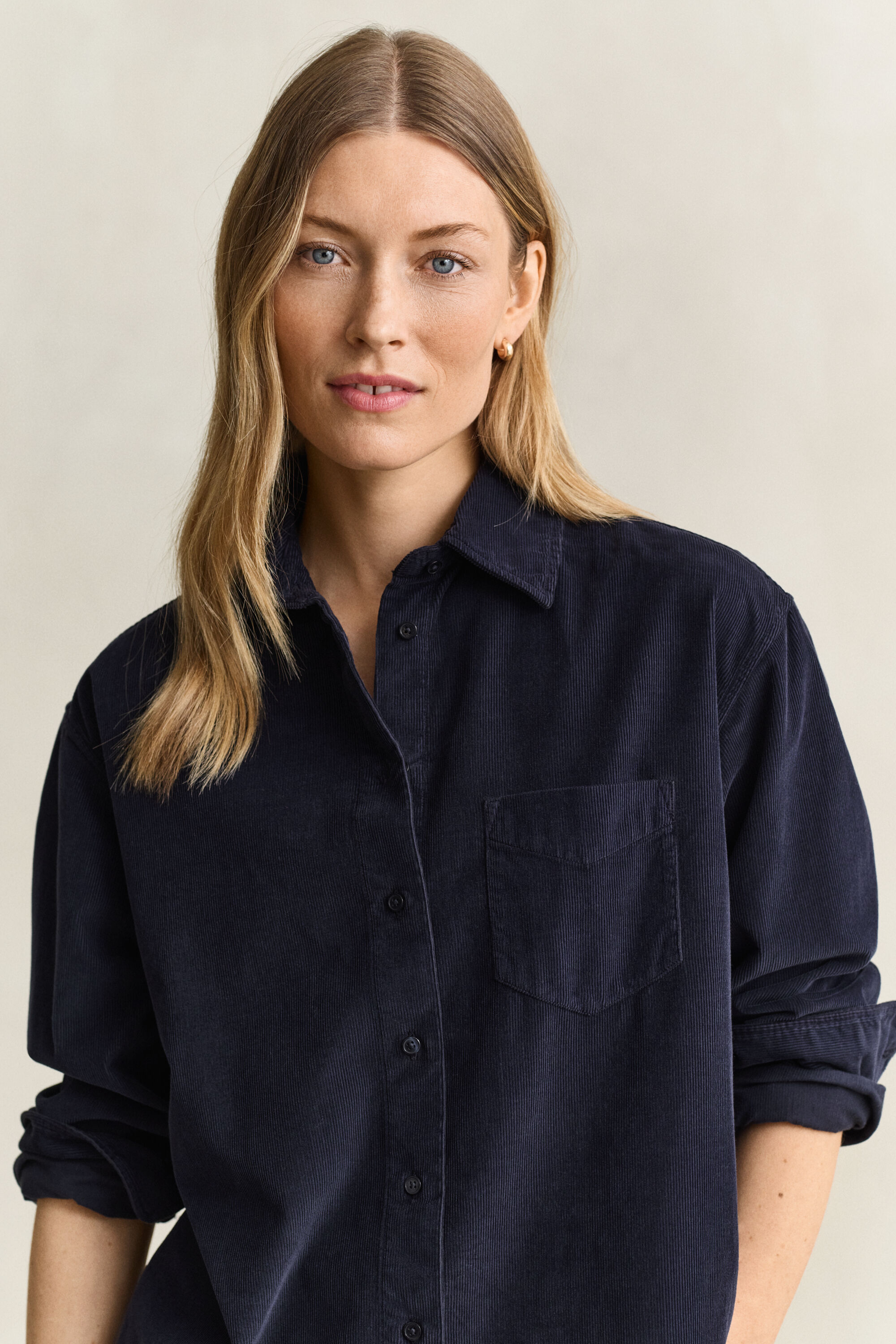 Camisa de bombazina relaxed fit