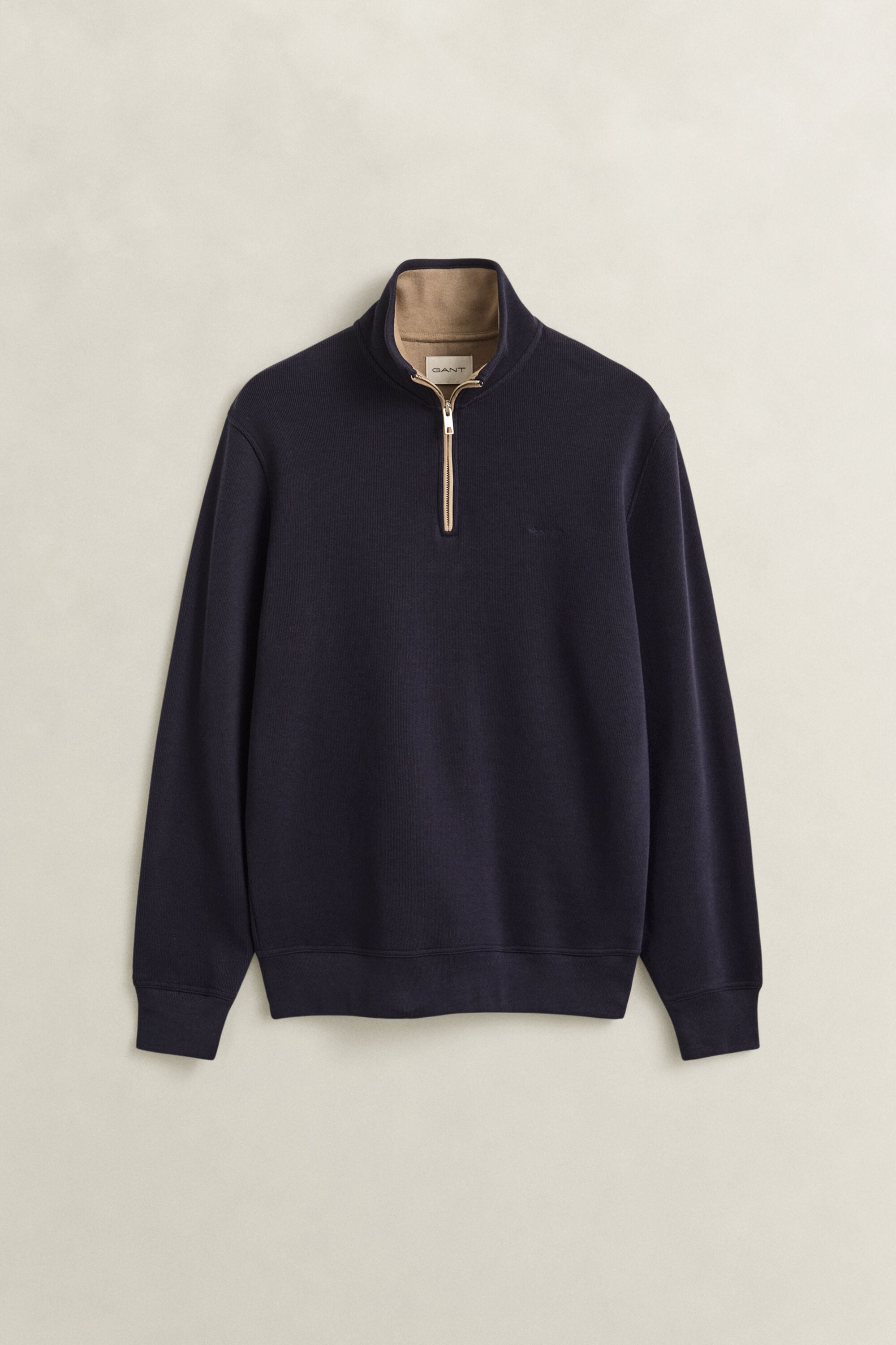 Sweatshirt com meio fecho Sacker Rib