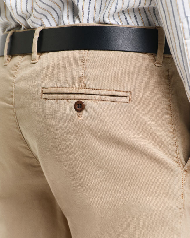 Calças chino Dobby Structured slim fit