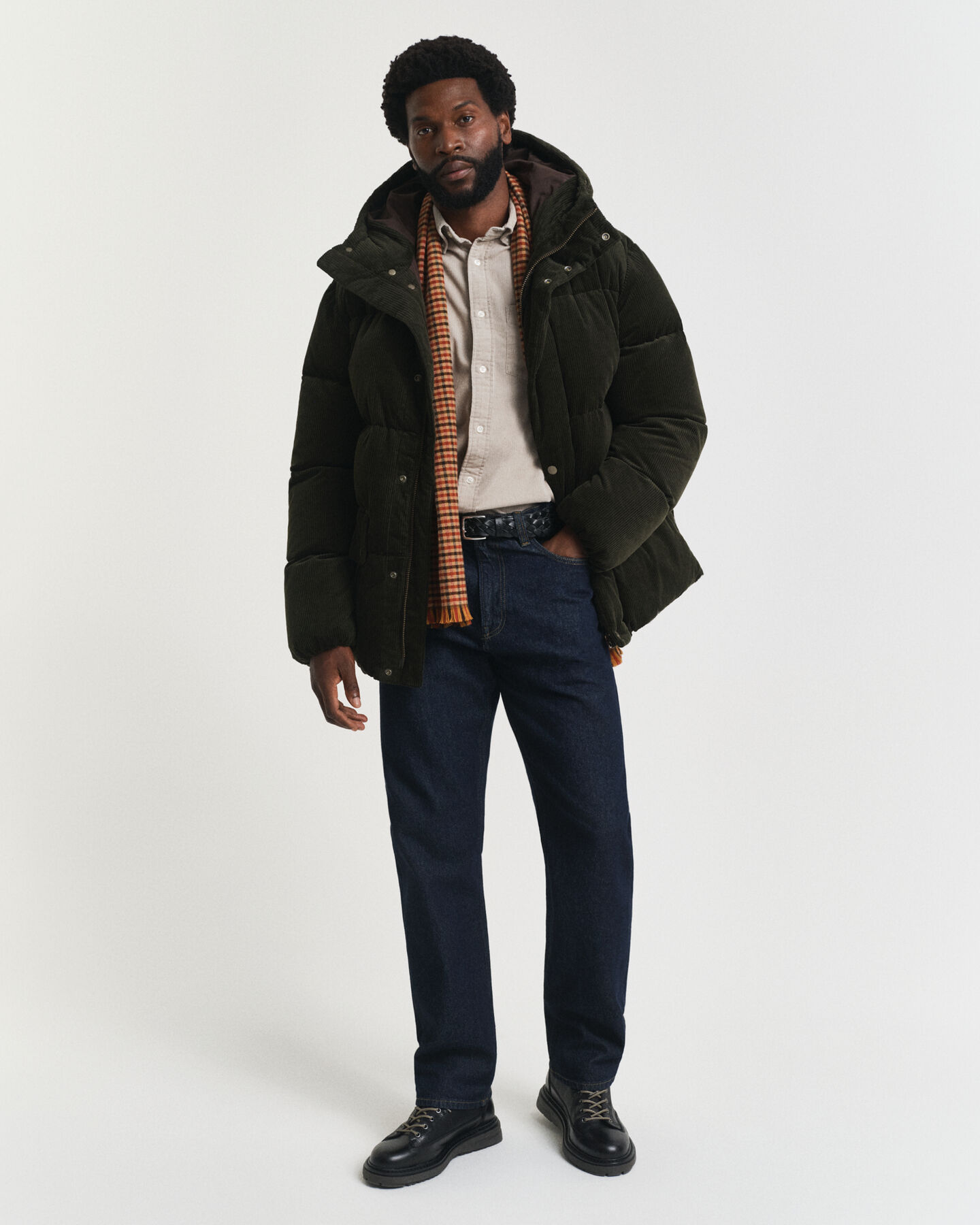 Camisa de bombazina regular fit