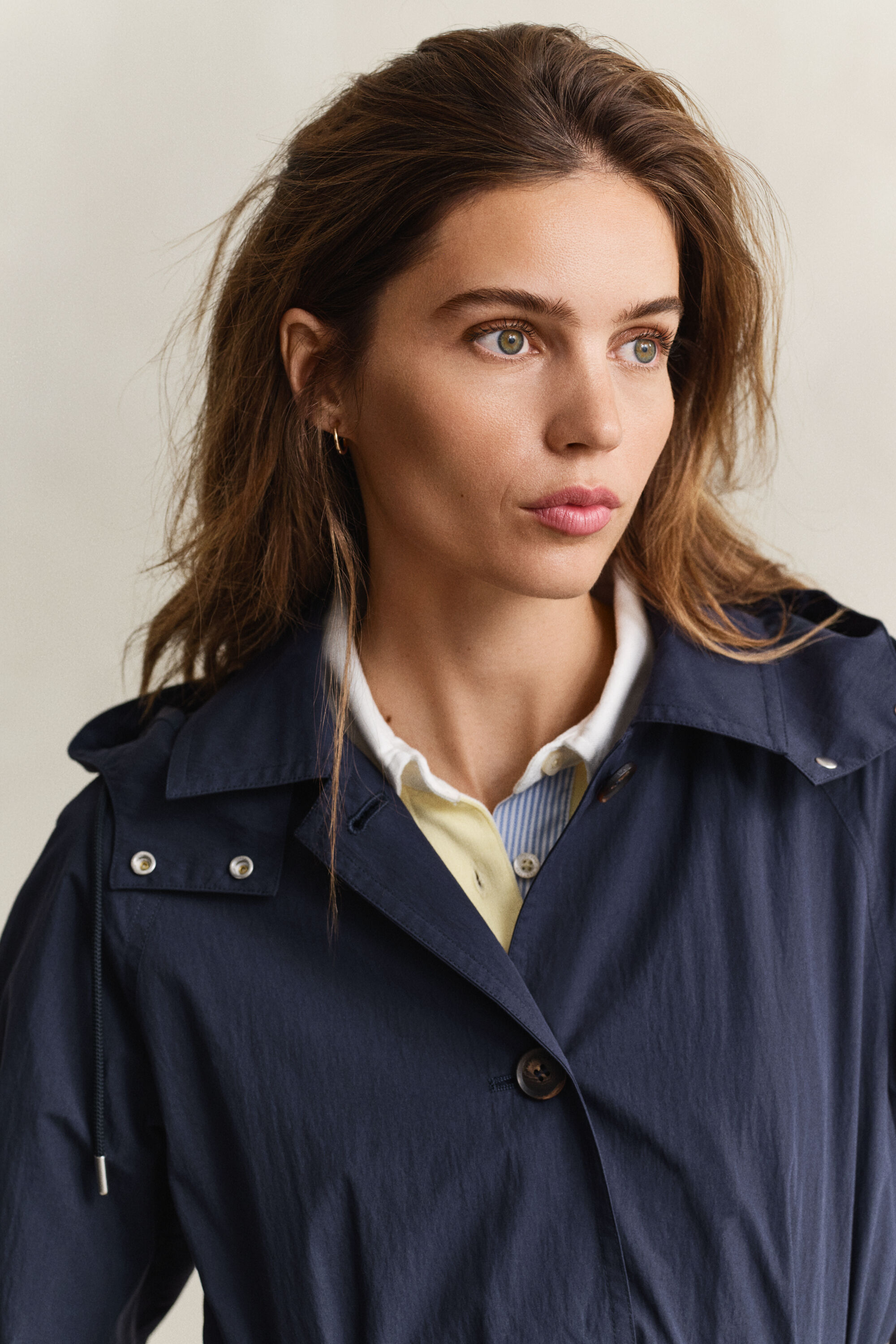 Corta-vento com cinto