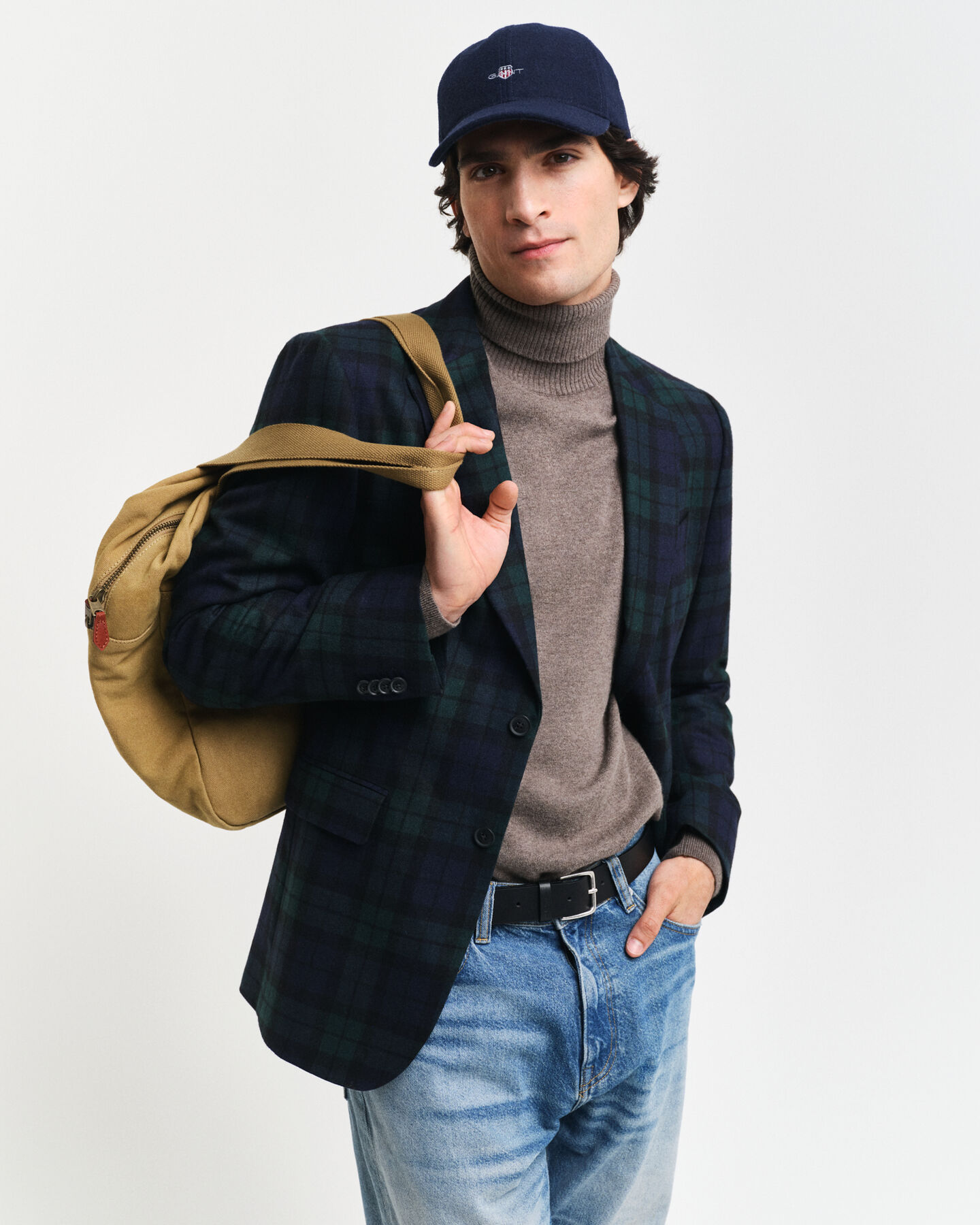 Blazer com padrão de xadrez Black Watch