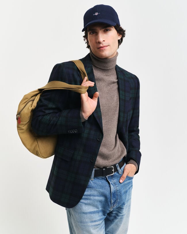 Blazer com padrão de xadrez Black Watch