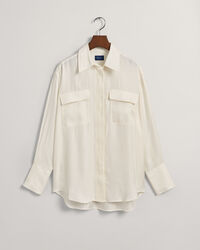 Camisa com bolsos com aba relaxed fit