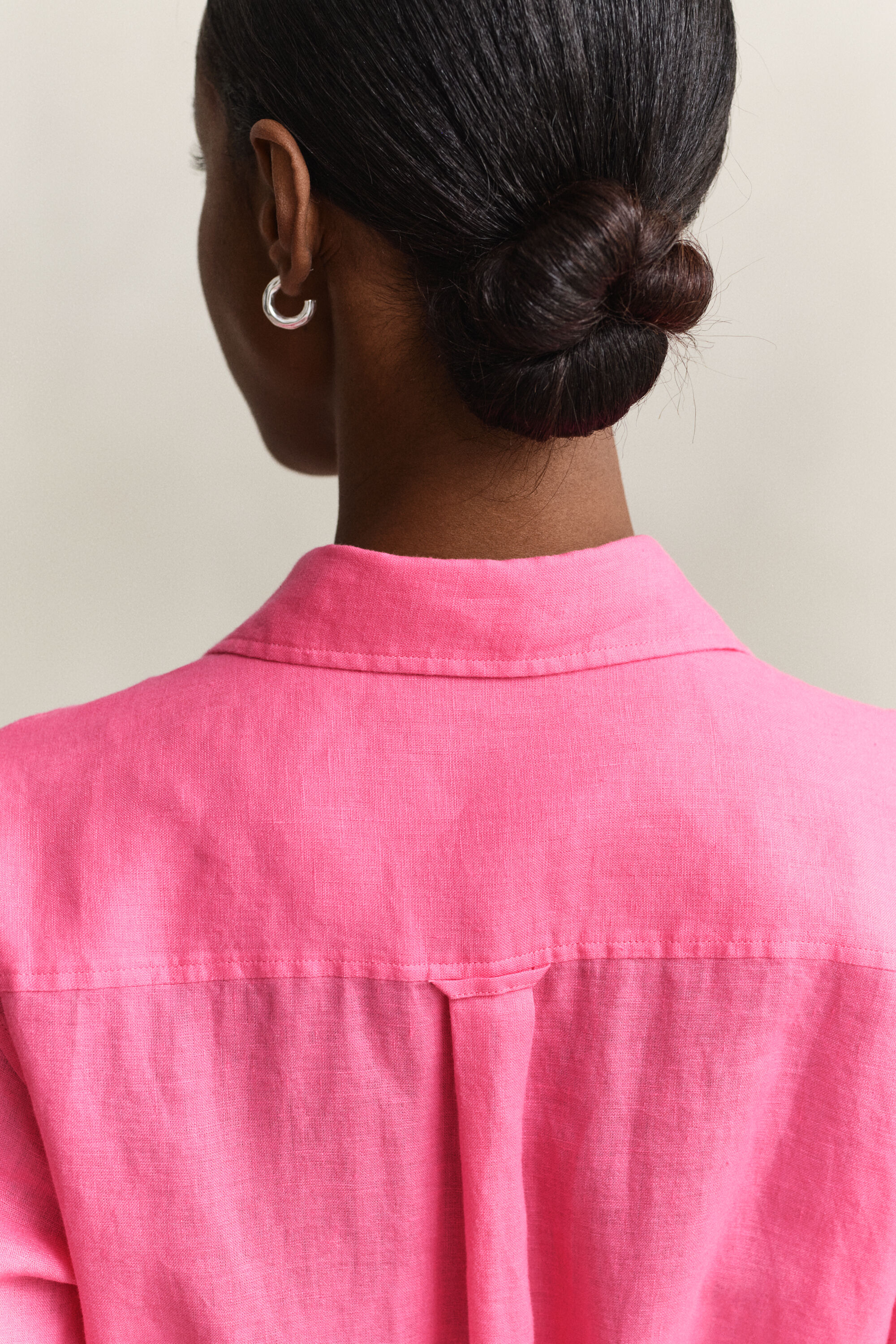 Vestido-camisa em linho