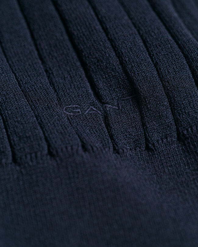 Top curto em malha canelada Teen Girls