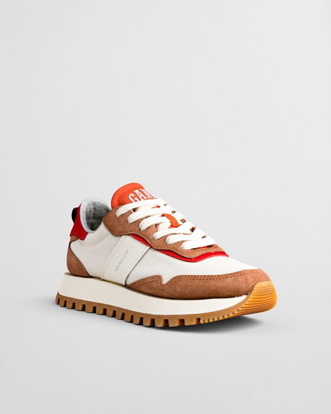 Ténis em nylon e camurça Caffay