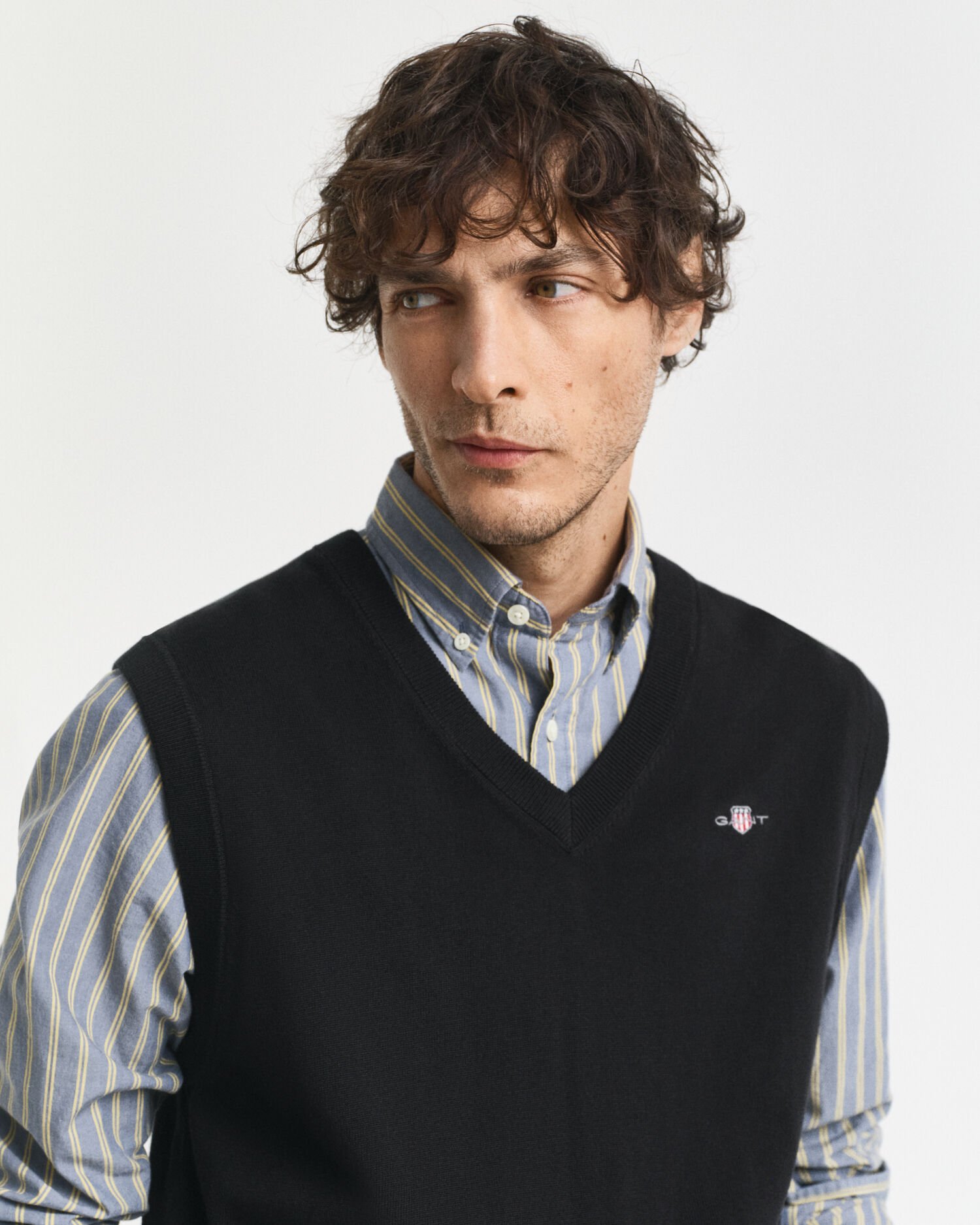 Pulover sem mangas em algodão clássico