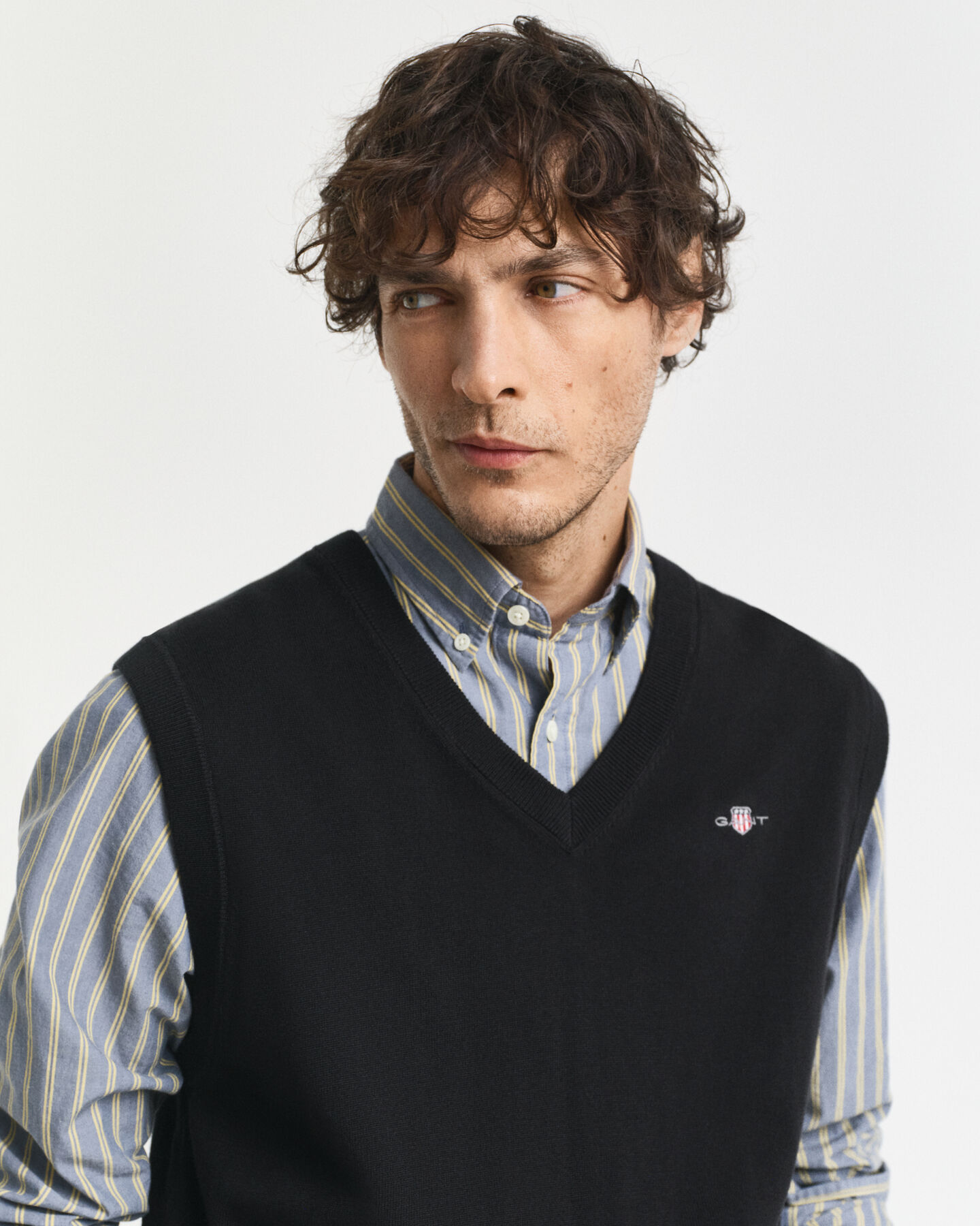 Pulover sem mangas em algodão clássico