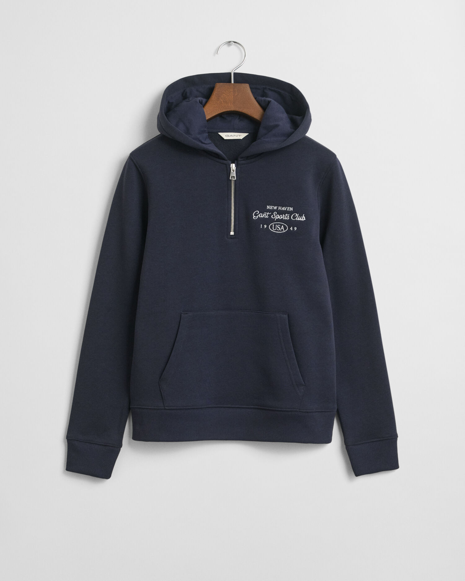 Sweatshirt com capuz e meio fecho de correr Sports Club Graphic Teen Girls