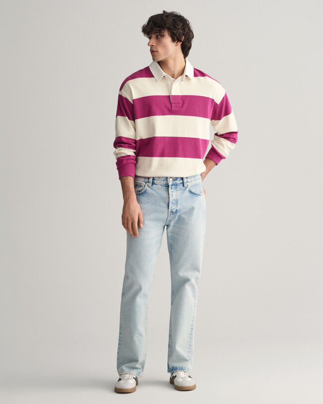 Calças de ganga com lavagem clara Loose fit