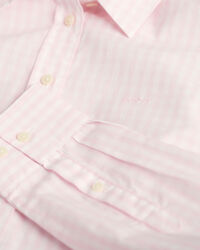 Camisa em popelina gingham regular fit