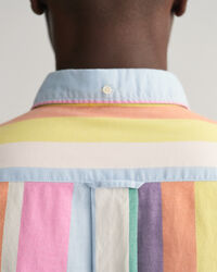 Camisa Oxford &agrave;s riscas regular fit