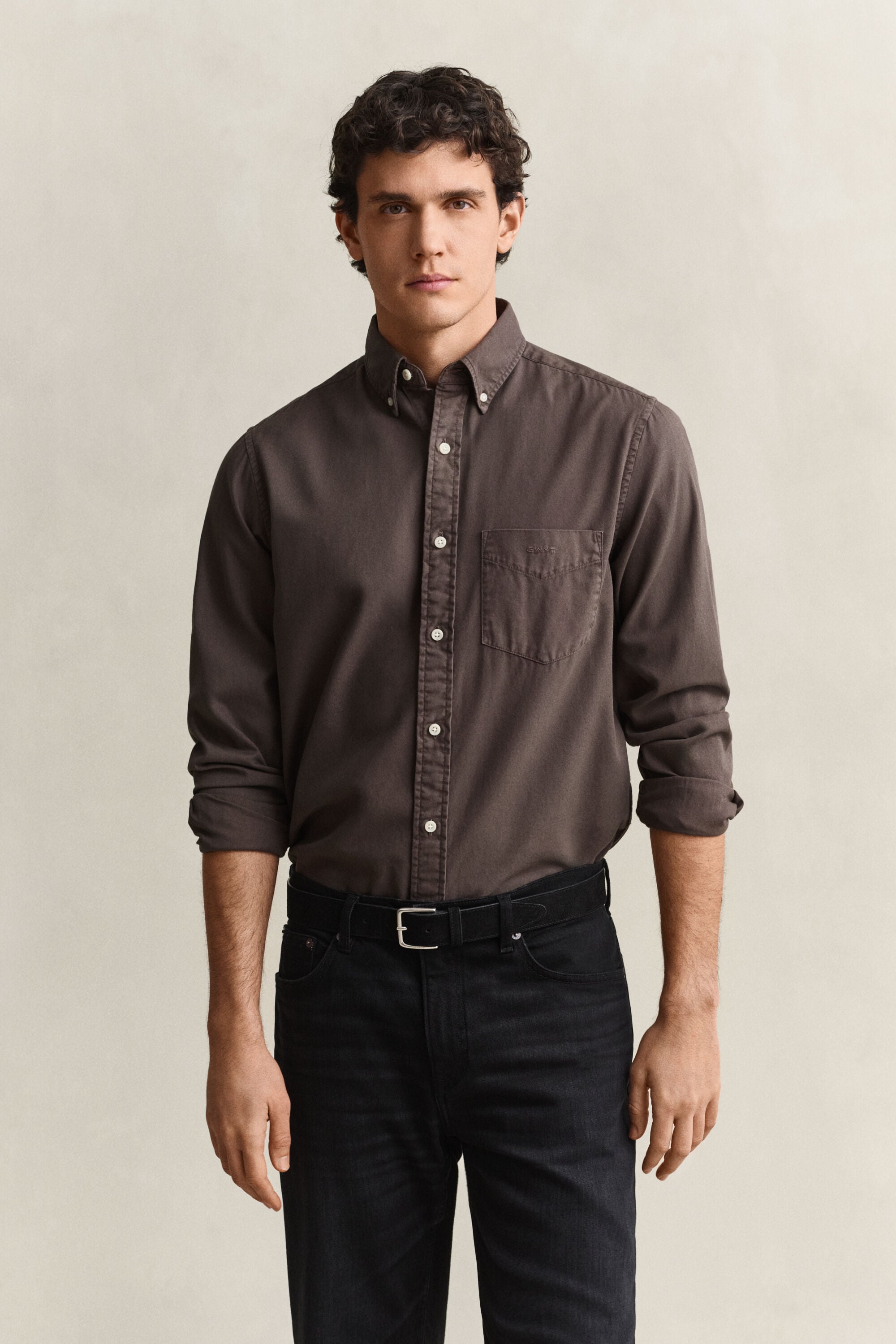 Camisa em sarja regular fit