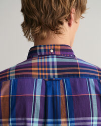 Camisa colorida Madras regular fit