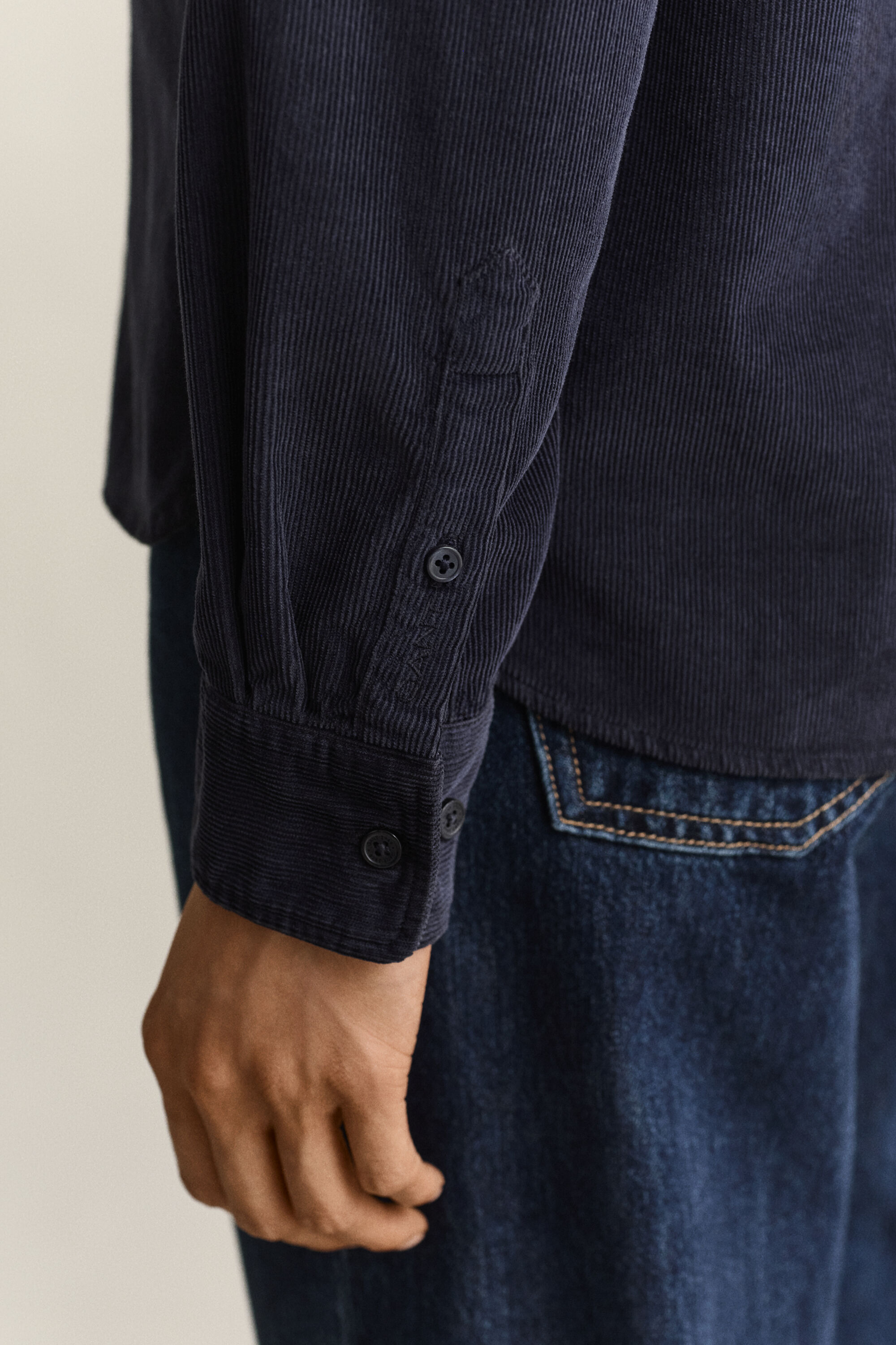 Camisa de bombazina regular fit