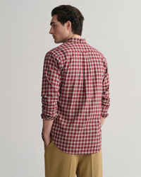 Camisa de flanela com padrão micro tartan regular fit