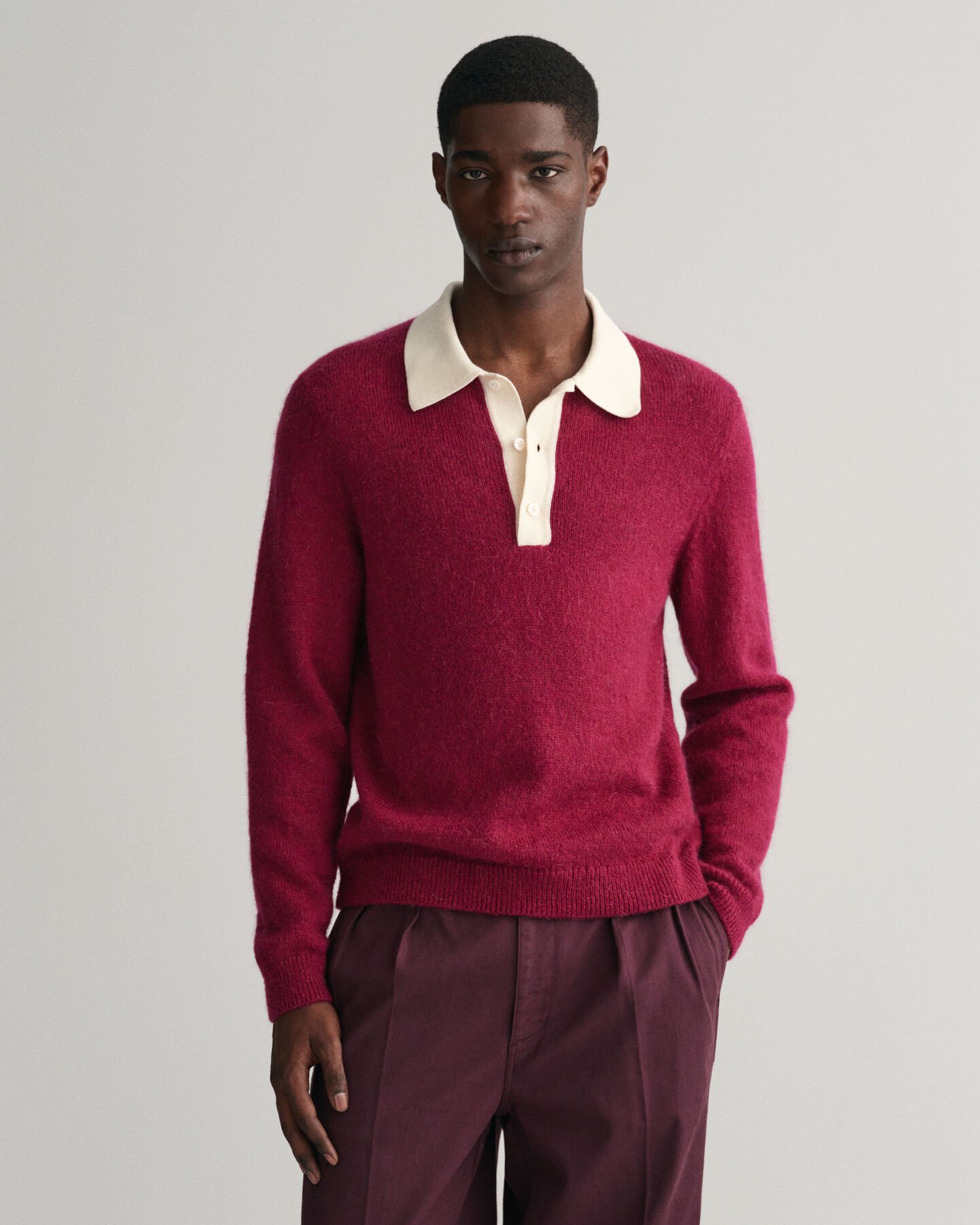 Rugger em algodão e mohair