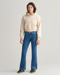 Sweatshirt curta com capuz Shield Teen Girls