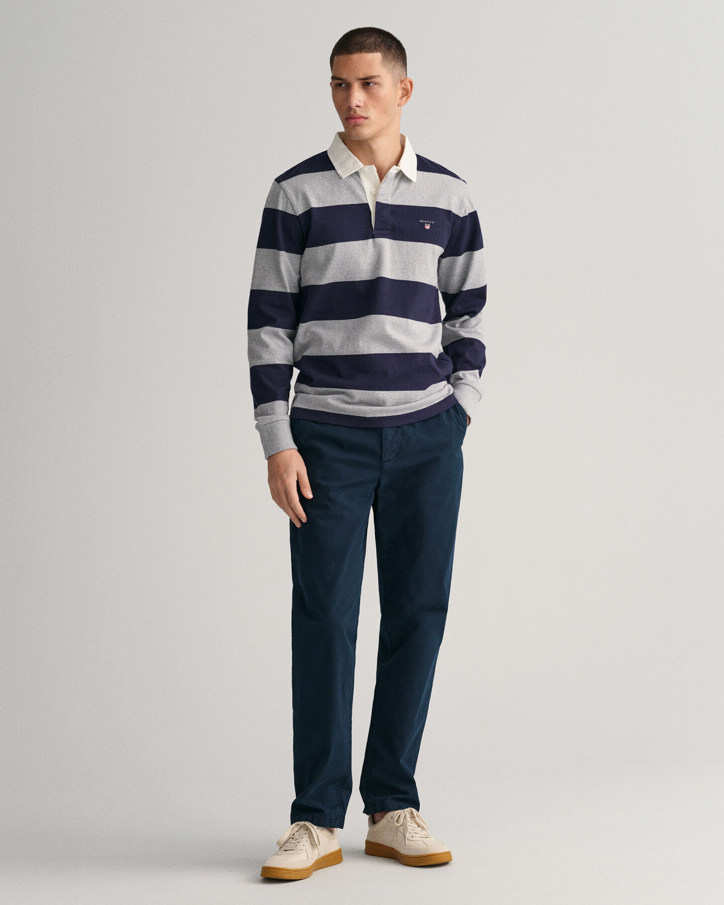 Calças chino em lona Allister regular fit