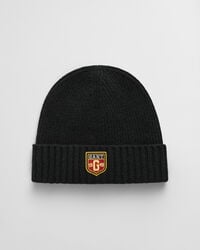 Gorro em lã com emblema