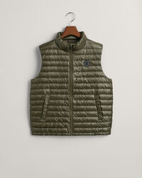 Colete de penas acolchoado leve e brilhante Teens