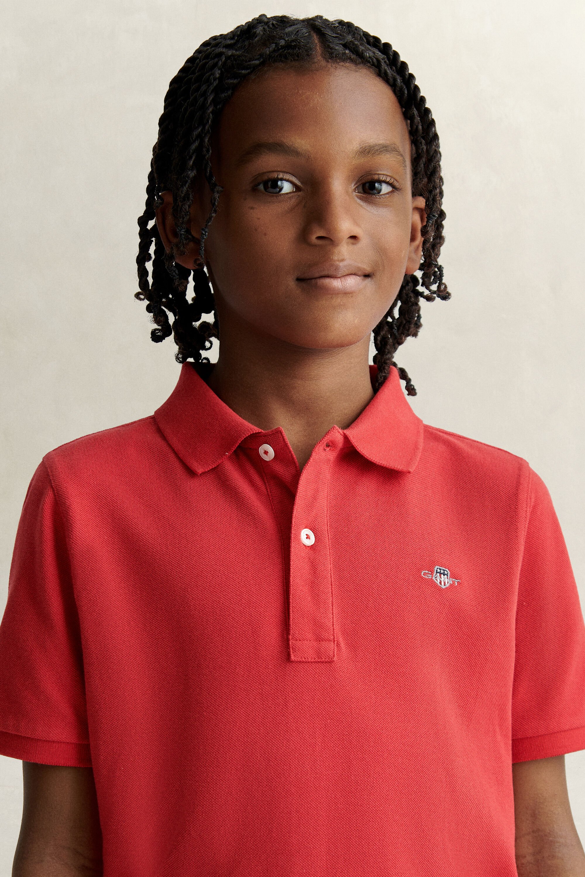 Polo em algodão piqué Shield Teens