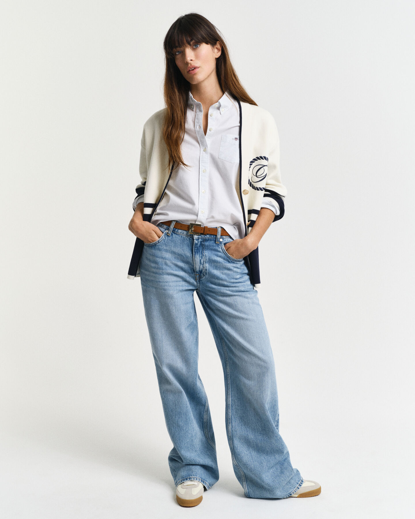 Camisa Oxford às riscas Classic regular fit