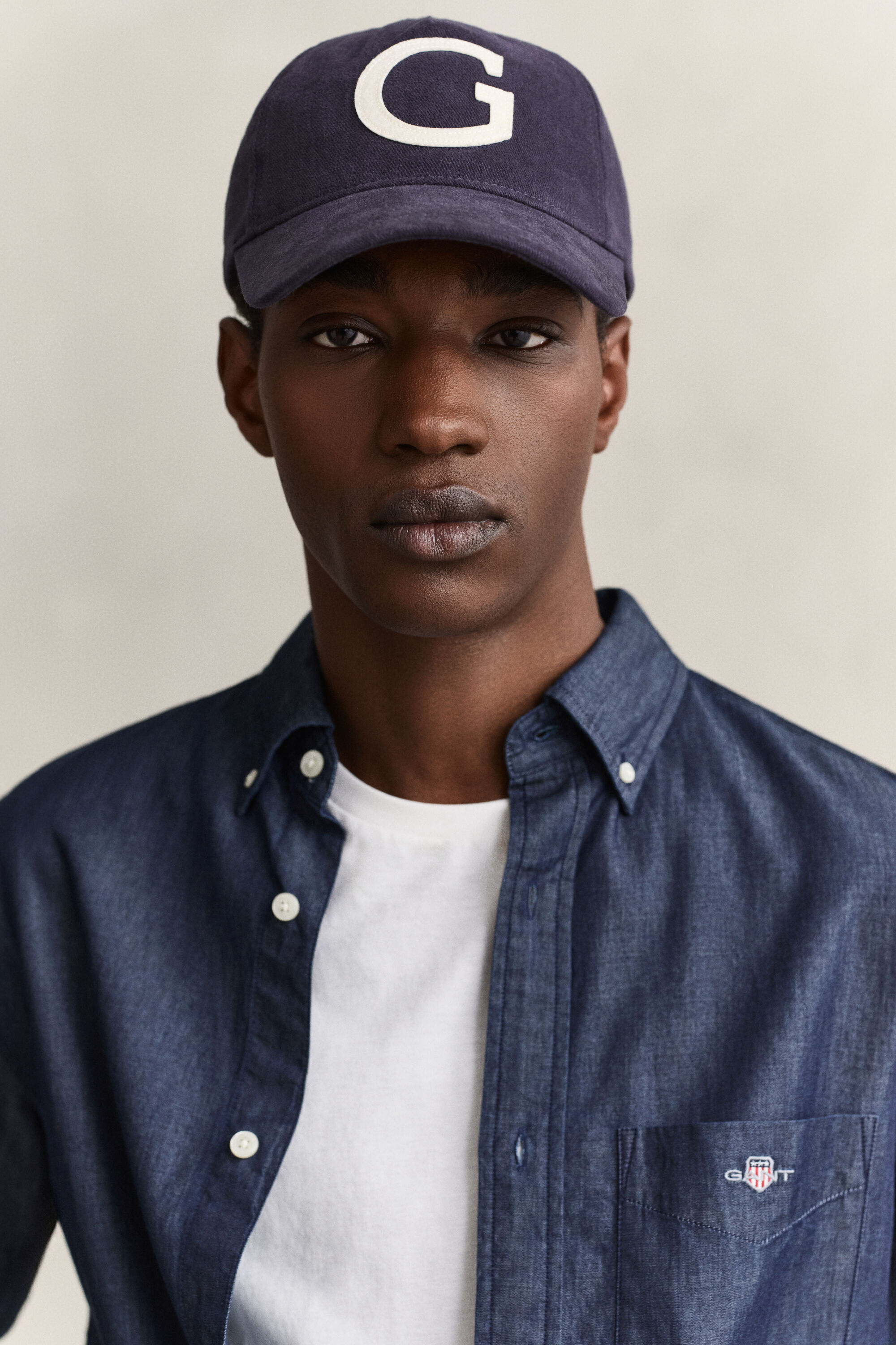 Camisa índigo regular fit