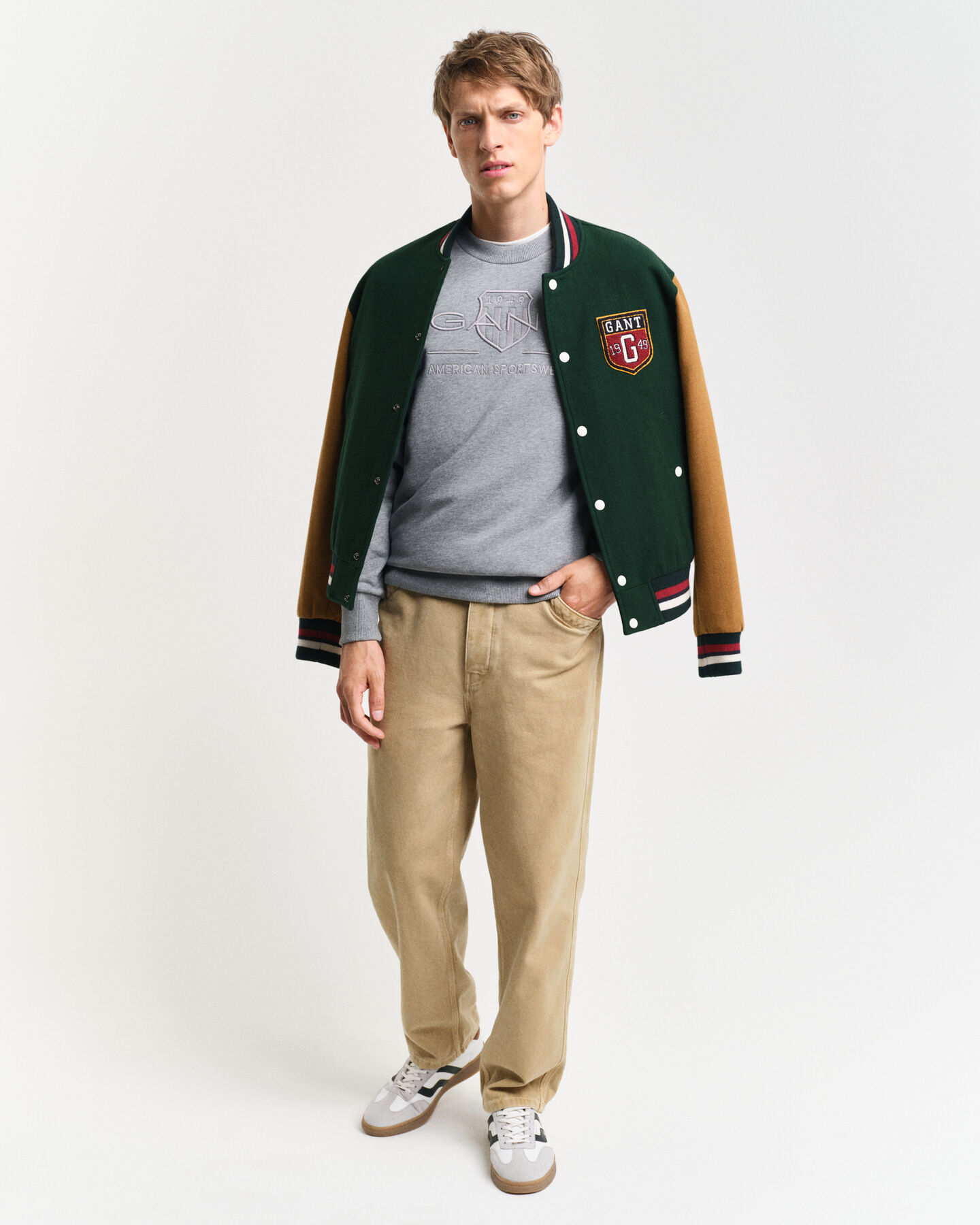 Sweatshirt com decote redondo Tonal Shield