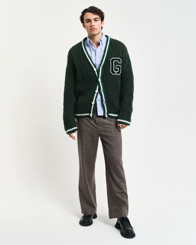 Casaco de malha entran&ccedil;ada Seasonal G