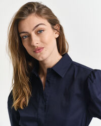 Vestido em cetim e algod&atilde;o