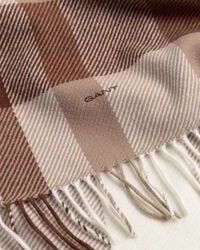 Cachecol de l&atilde; com padr&atilde;o de xadrez Big