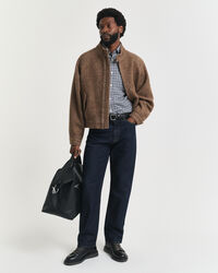 Camisa em sarja gingham regular fit