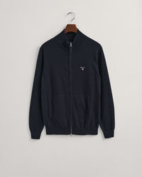 Casaco de malha em algodão com fecho de correr Classic