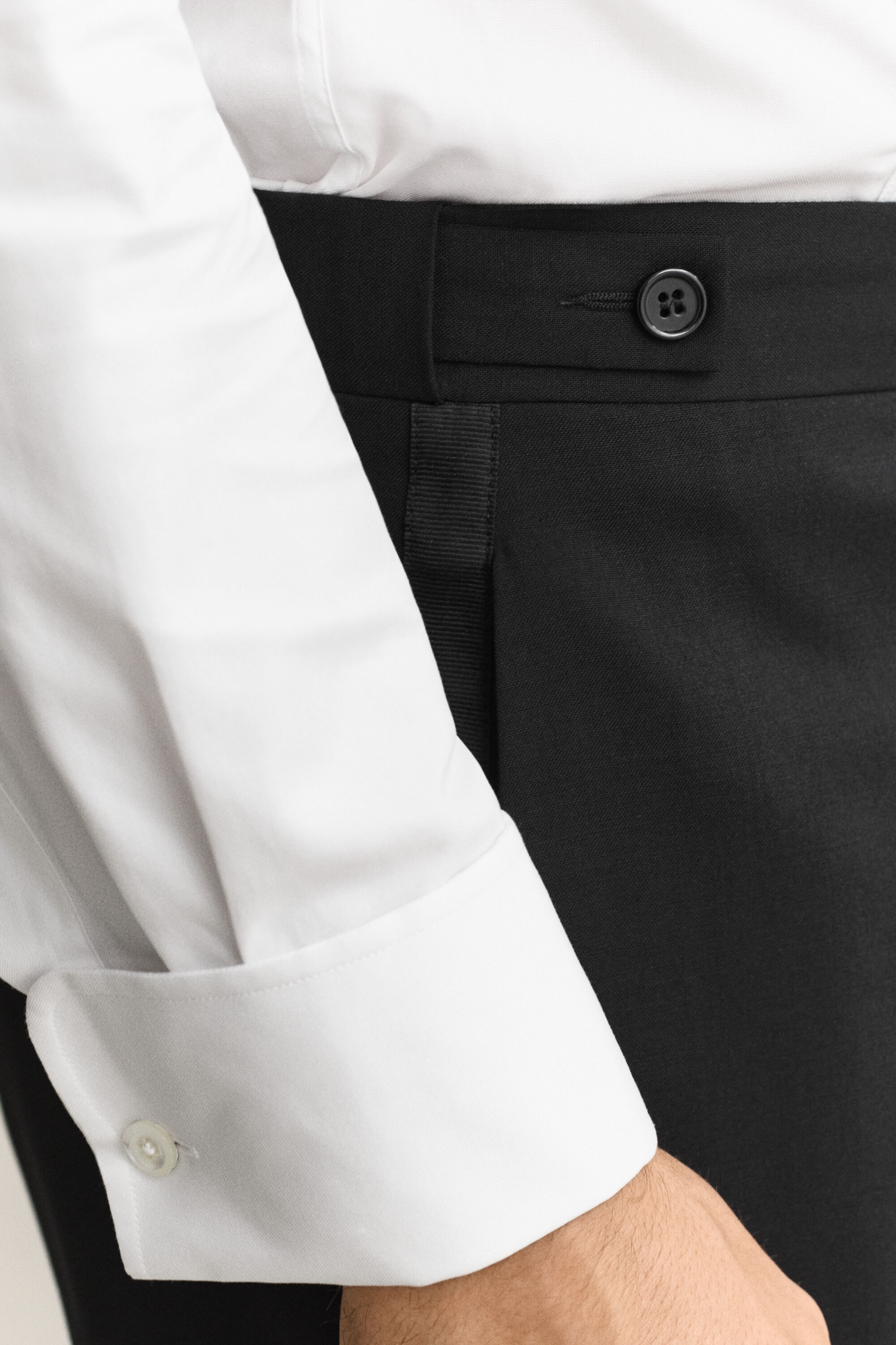 Calças Tuxedo