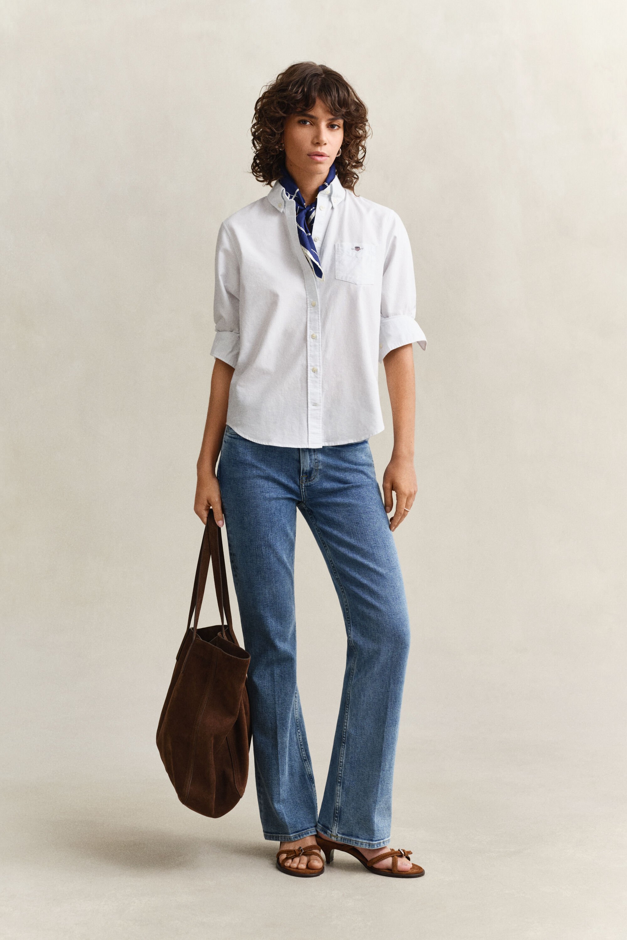 Camisa Oxford às riscas Classic regular fit