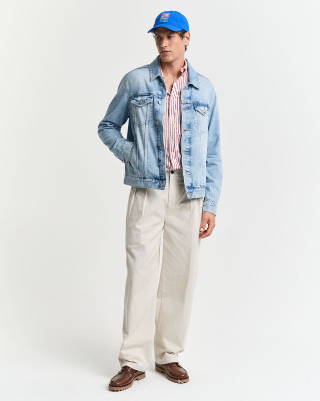 Camisa às riscas Textured regular fit