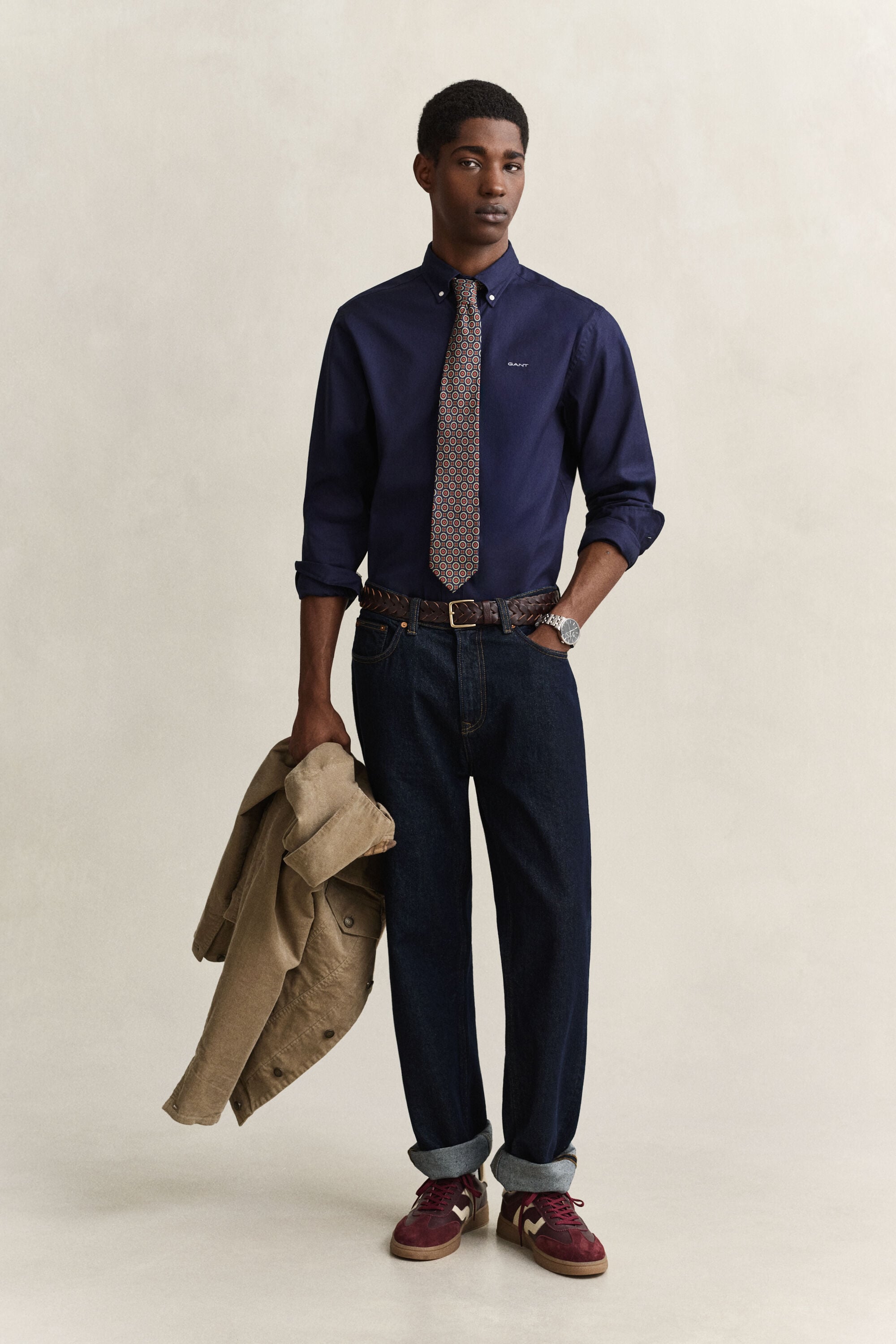 Camisa Oxford pinpoint regular fit