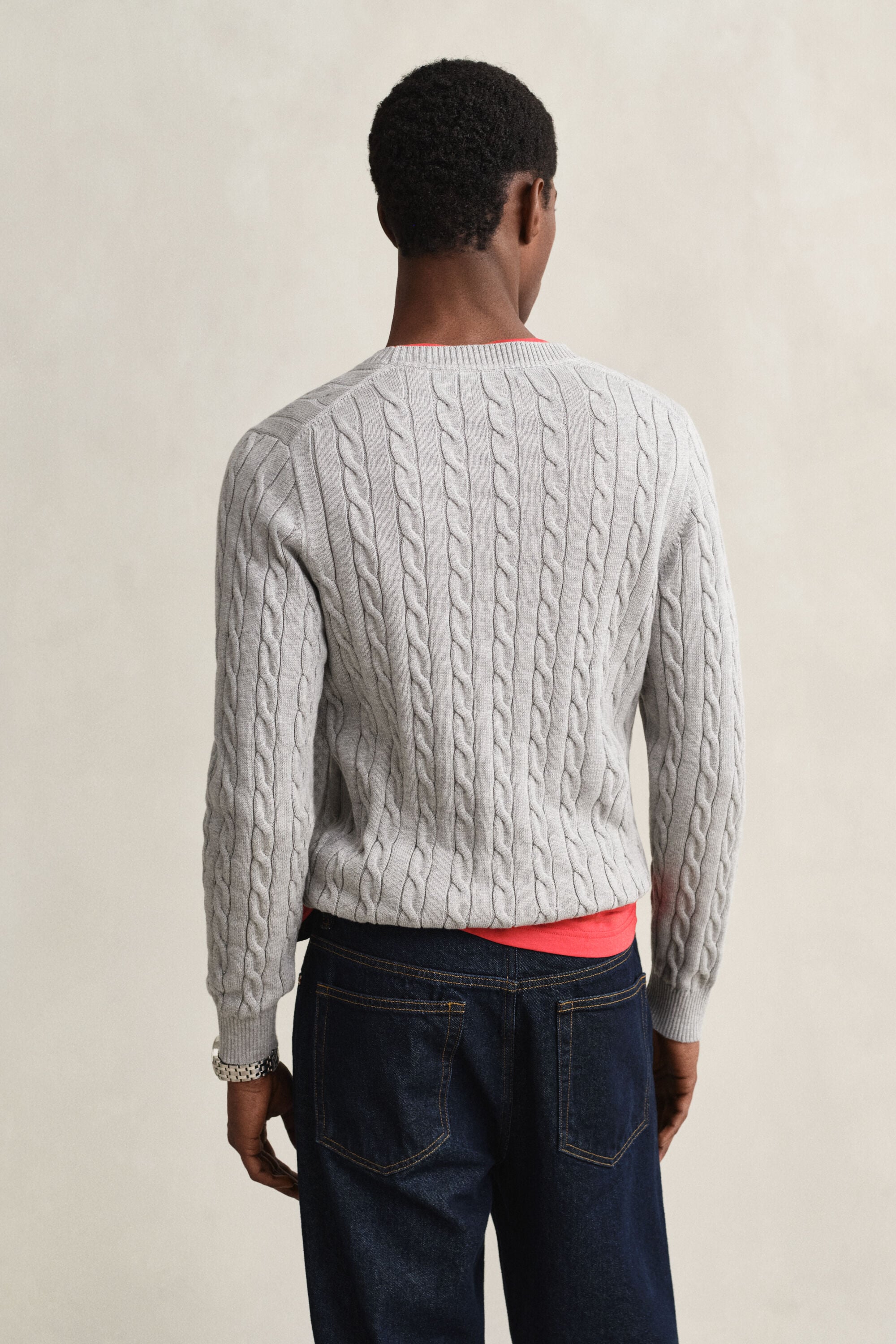 Camisola em malha entrançada Classic
