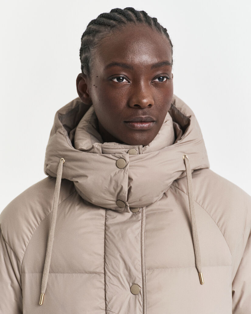 Sobretudo de penas comprido