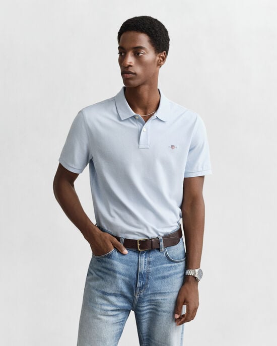 Polo em algodão piqué Shield regular fit