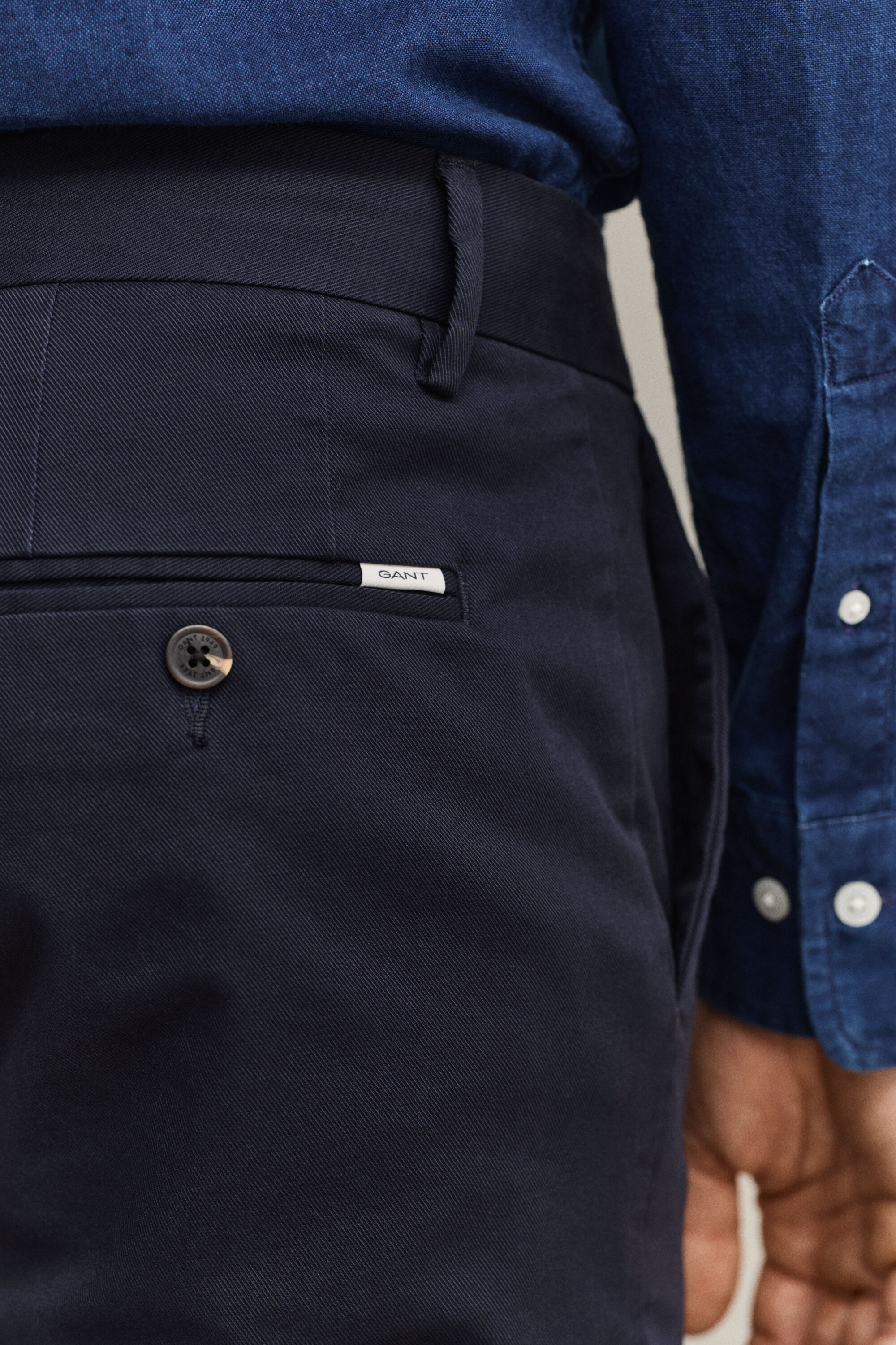 Calças chino elegantes slim fit